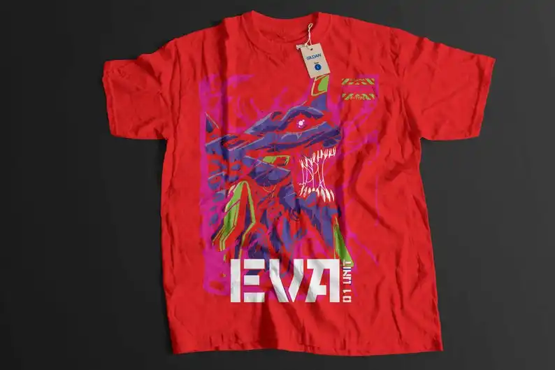 Anime Unit-01 CAMISETA UNISEX