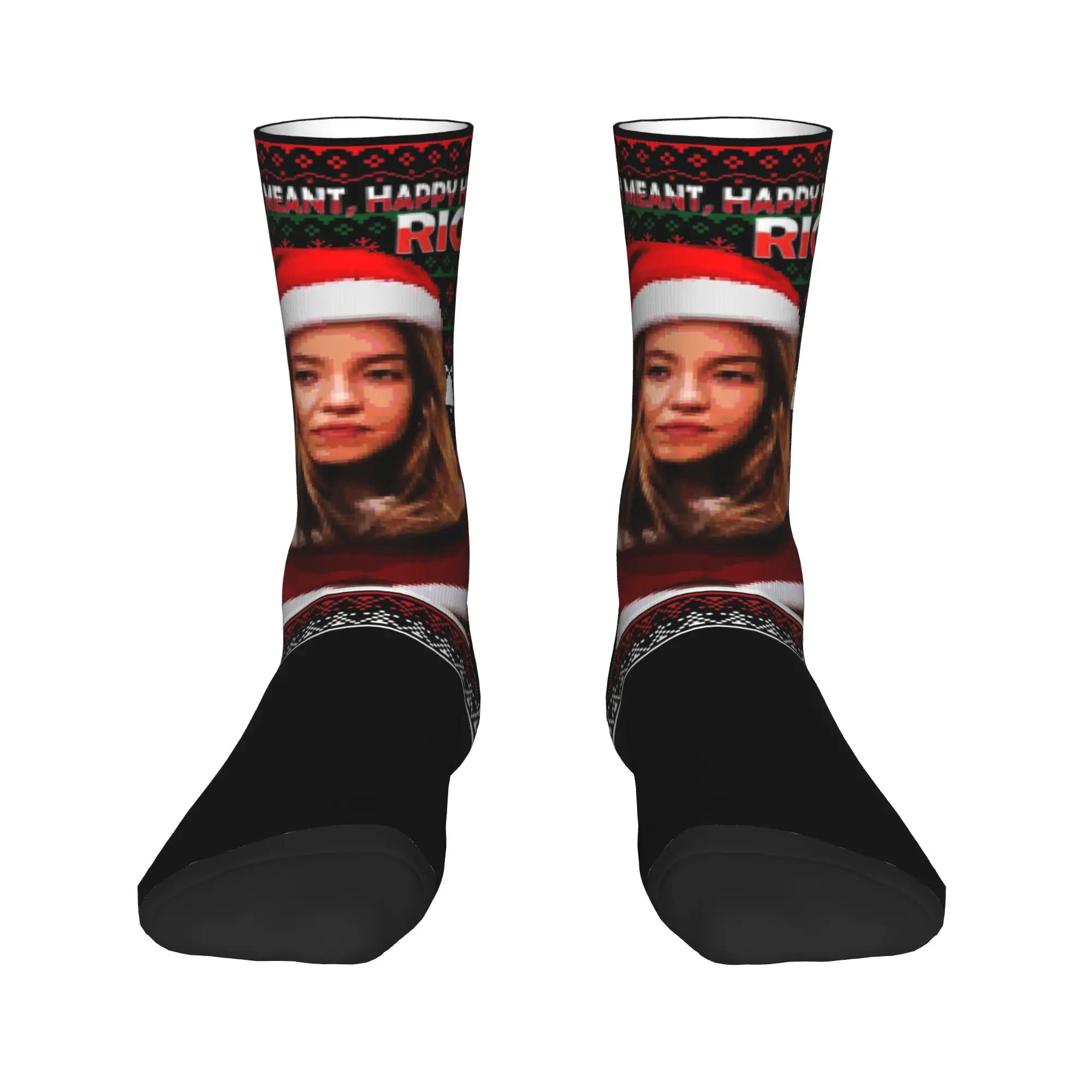 سيدني سويني الجوارب القبيحة عيد الميلاد Kawaii جوارب للجنسين الرجال عالية الجودة تسلق الجوارب الخريف تصميم مكافحة العرق الجوارب