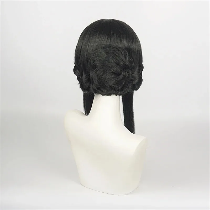 أنيمي الجاسوس × الأسرة يور مزور شعر مستعار تأثيري طويل أسود مقاومة للحرارة الاصطناعية الشعر تجسس الأسرة هالوين الباروكات غطاء شعر مستعار