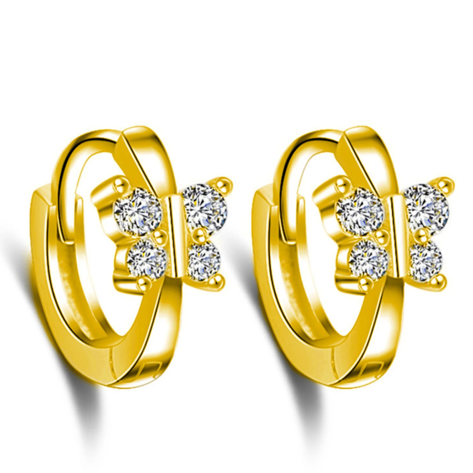 925 Sterling Silver Earrings for Women Butterfly Style Fashionable Korean Version Unique Stylish Elegant Sweet Ear Jewelry