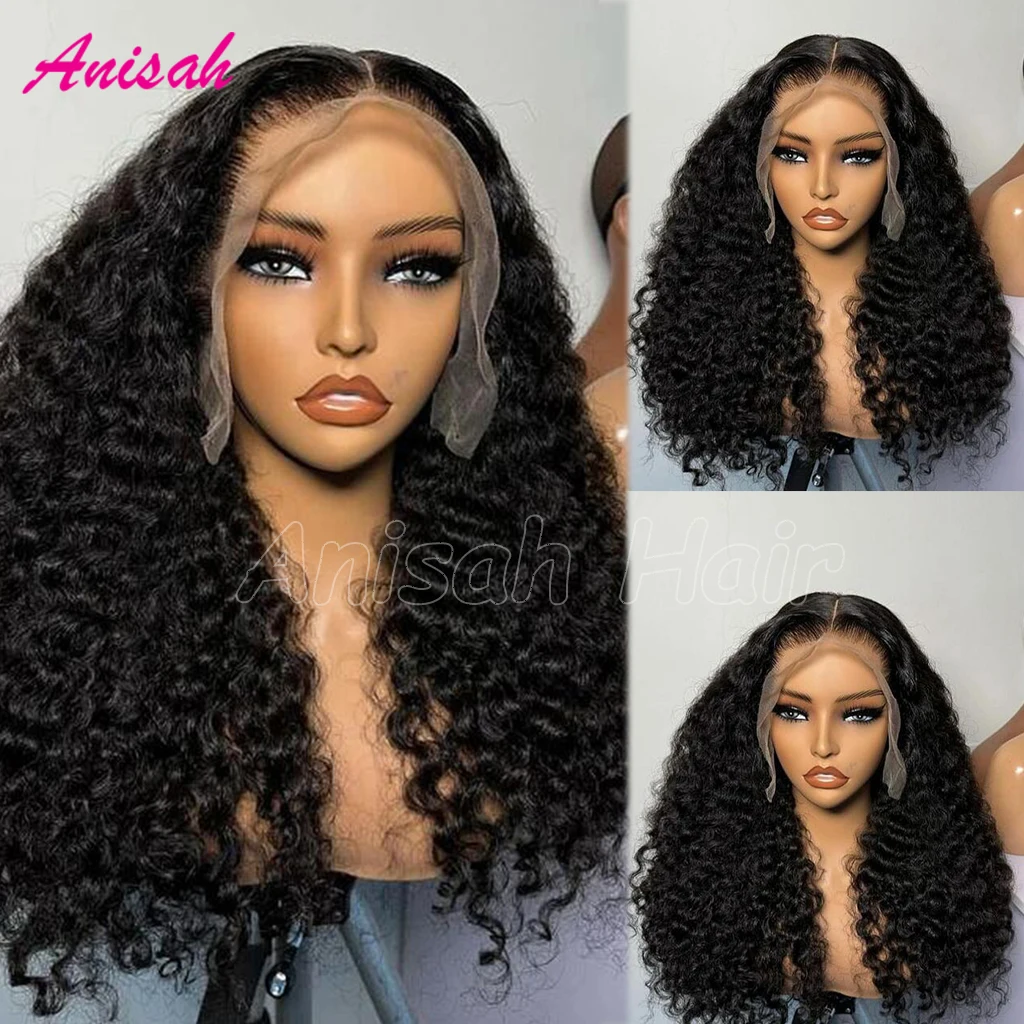 

200% Density Raw Human Hair Wigs for Women 13x4 Glueless Unprocessed Vietnamese Double Drown Loose Deep Wave Lace Frontal Wigs