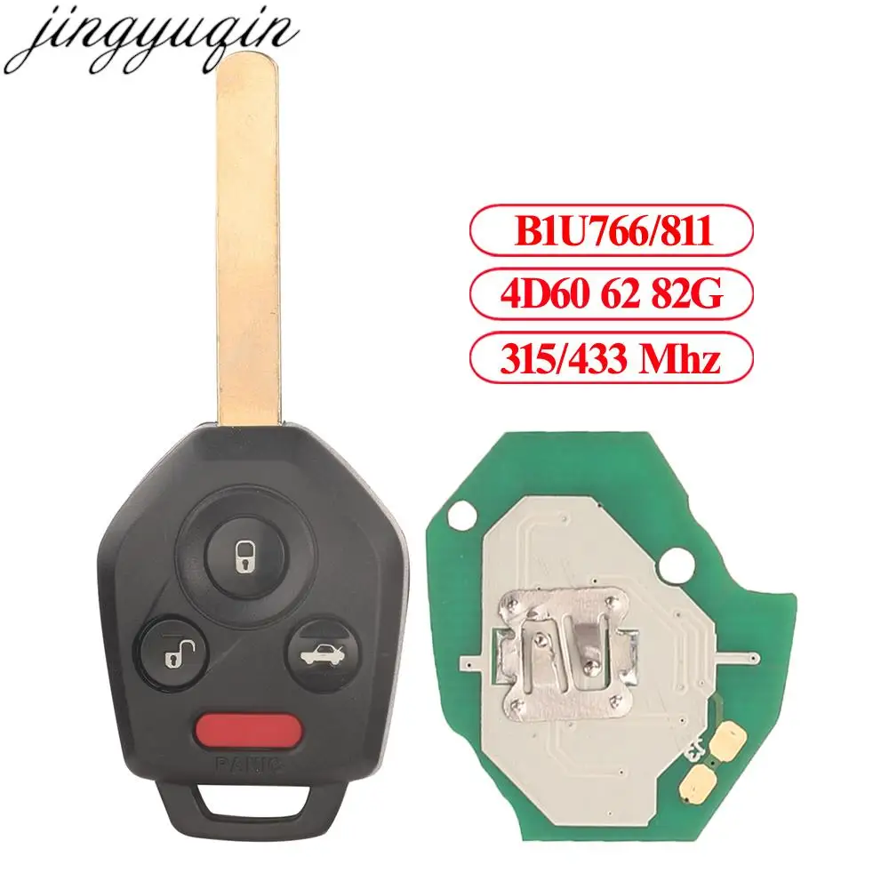 

Jingyuqin Upgraded Remote Key Fob Alarm 315/433Mhz 4D60 62 82G Chip For Subaru Forester Impreza Legacy OutBack XV