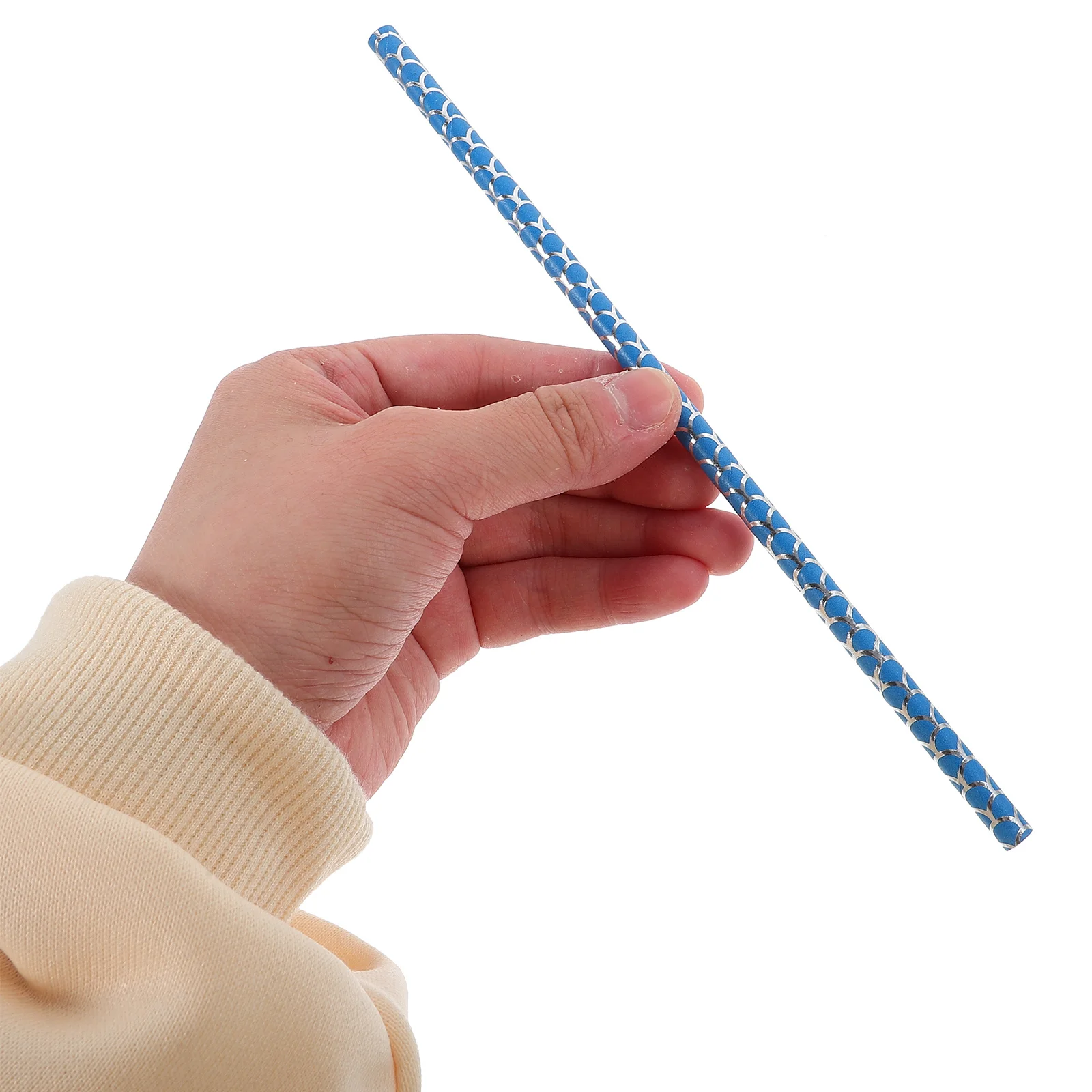 

100Pcs Silver Foil Mermaid Tail Straws Paper Drinking Straws Decorative Party Supplies Grad Bridal Shower Barbecue