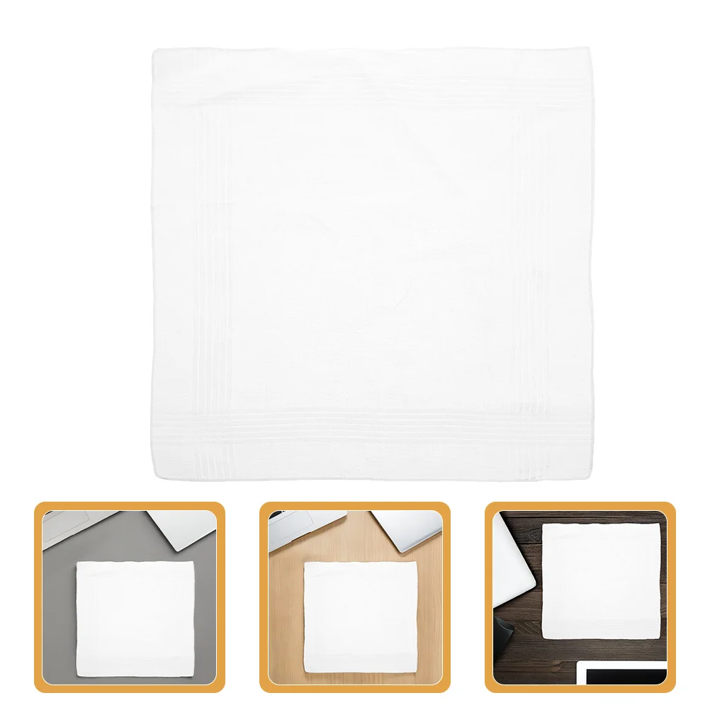 18 قطعة من القطن الخالص للرجال ناعمة قابلة للتنفس وممتصة للعرق وجيب مربع قابل للغسل بدلة زفاف للاستخدام الرسمي #1