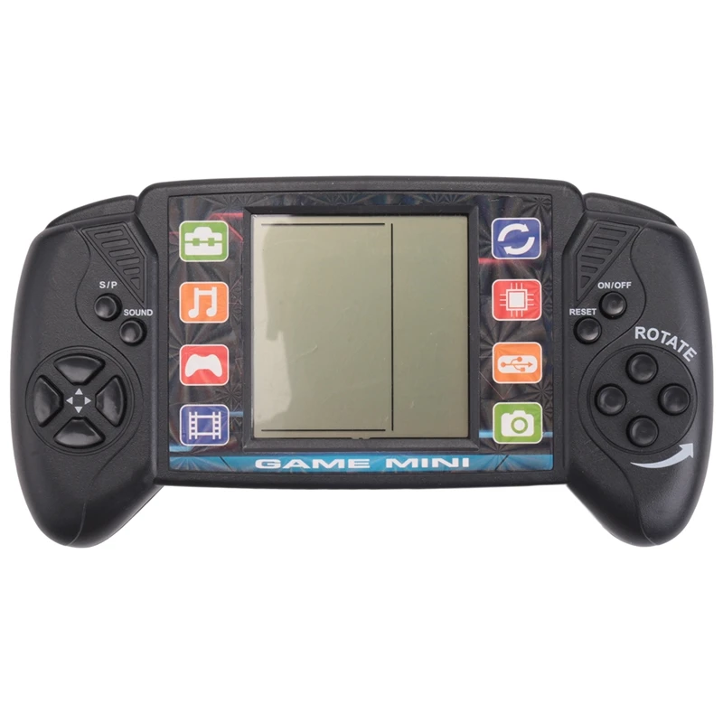 

Pocket Handheld Video Game Console 3.5In LCD Mini Portable Brick Game Player With Built-In 23+26 Games (Black)