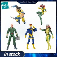 Original Hasbro Marvel Legends Series Retro Cardback Wolverine Rogue Cyclops PROFESSOR X Jean Grey Action Figure  Toy Model