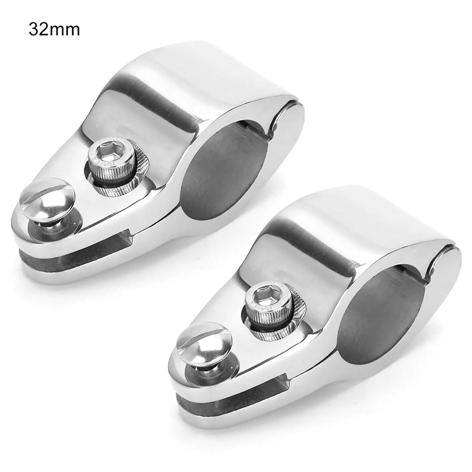 Glossy Marine Jaw Sliding Hinge - Easy Install, High Hardness, Rustproof Silver for Yachts