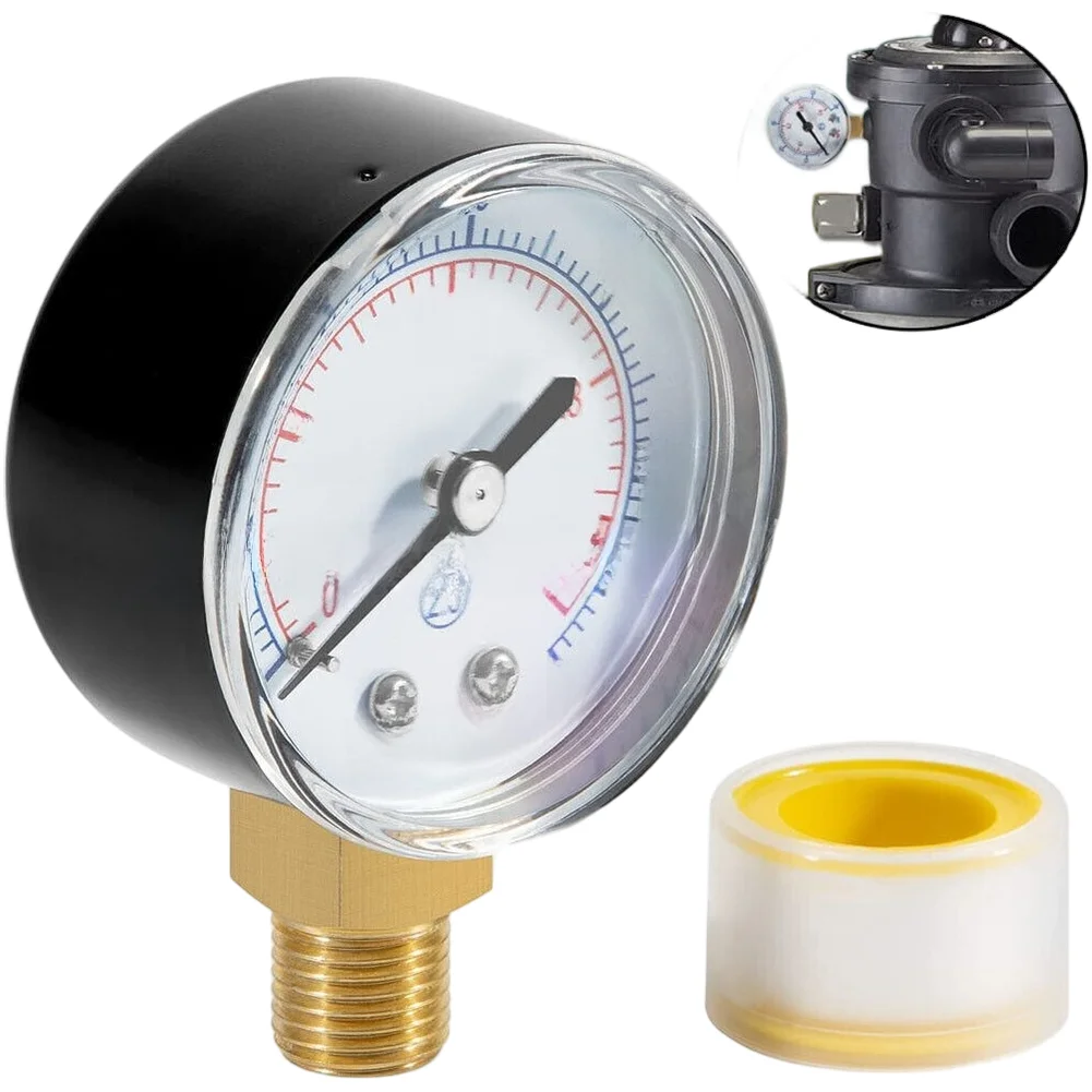 Outdoor Use Wet Environments Pool Pressure Gauge High Accuracy Pressure Gauge Pressure Monitor Stainless Steel Housing