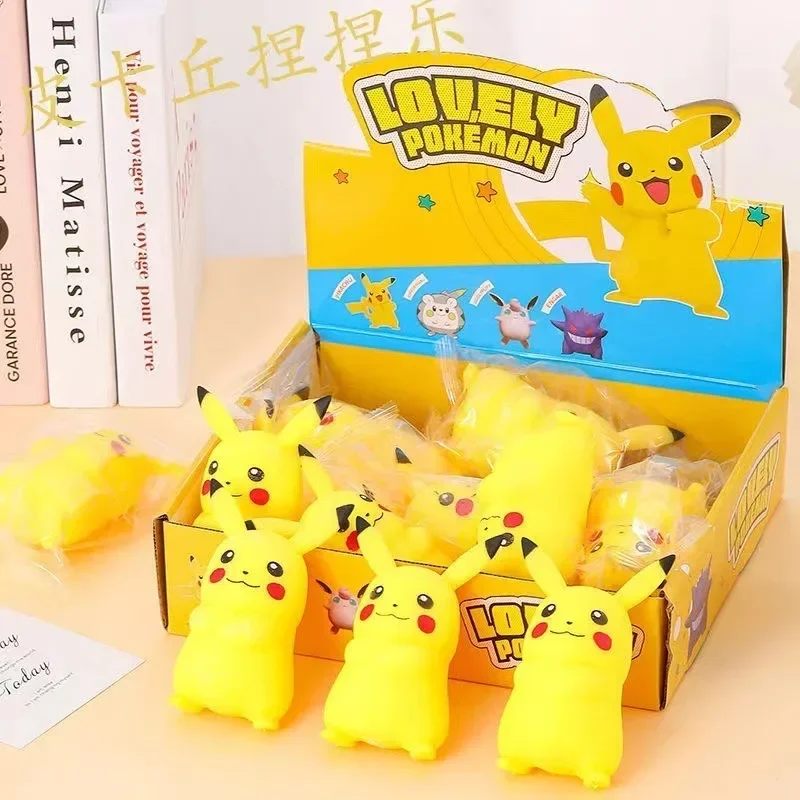 Pokemon Pikachu Squeeze Toys Anime Kawaii Cartoon Model Decompression Soft Slow Rebound Doll Children Figure Toys Holiday Gifts