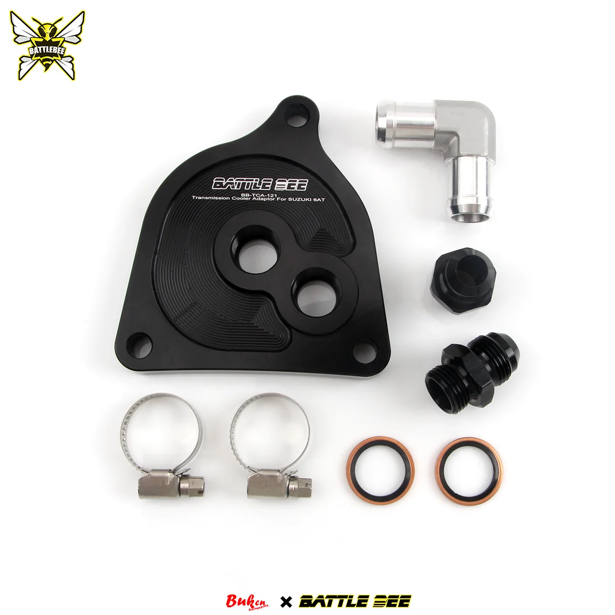 Hot New Aluminum Alloy Black Automatic Transmission Oil Cooler Adapter Radiator 6-speed Vitara 1.6L/1.4T 6AT BB-TCA-121