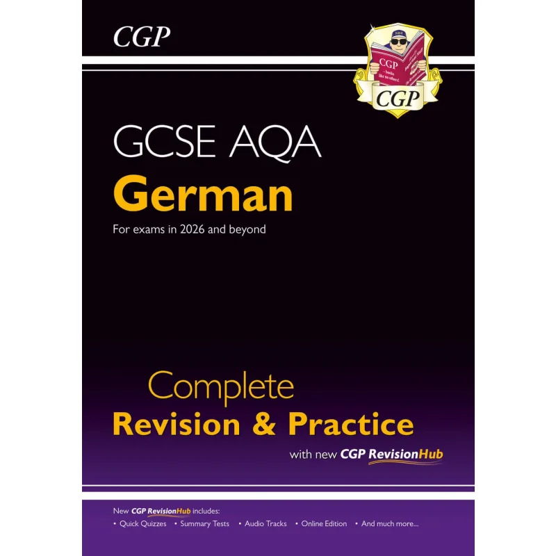 

New GCSE German AQA Complete Revision Practice With CGP RevisionHub For Exams From 2026 CGP 9781837741243