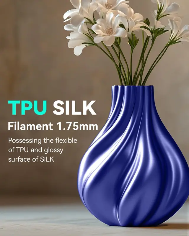 TPU Silk Filament 5kg 1,75mm 98A schwarz flexibel blasenfrei