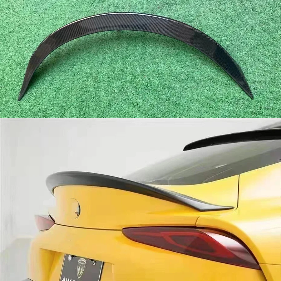 

Carbon Fiber Tail fins For Toyota Supra GR A90 A91 MK5 2019+ Rear Trunk Spoiler Guide Wing Rear Wing Upgrade body kit