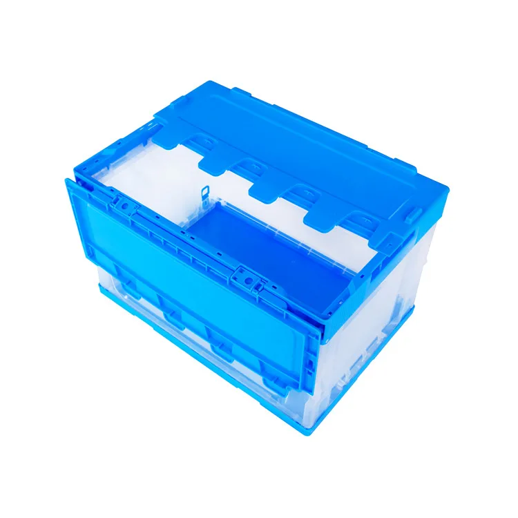 투명 플라스틱 장난감 보관함 다용도 접이식 상자 뚜껑 포함