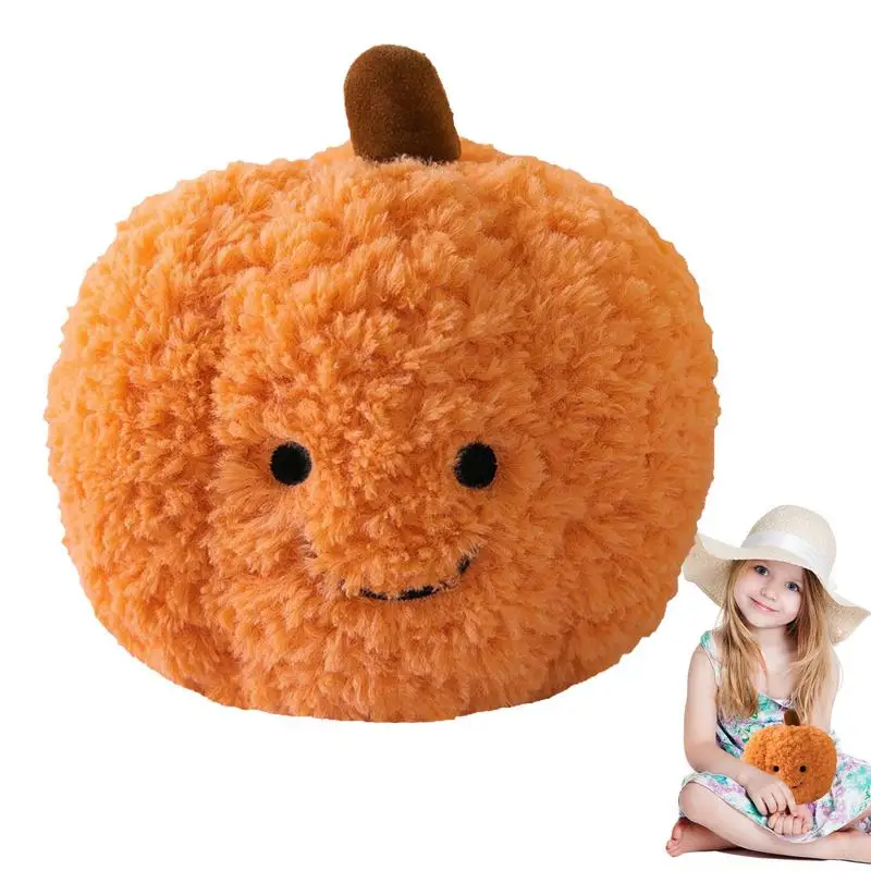 Pumpkin Plush Doll Plush Doll Toy With Smile Halloween Stuffed Animal Model Dolls For Kid Stuffed Doll Toys For Adults