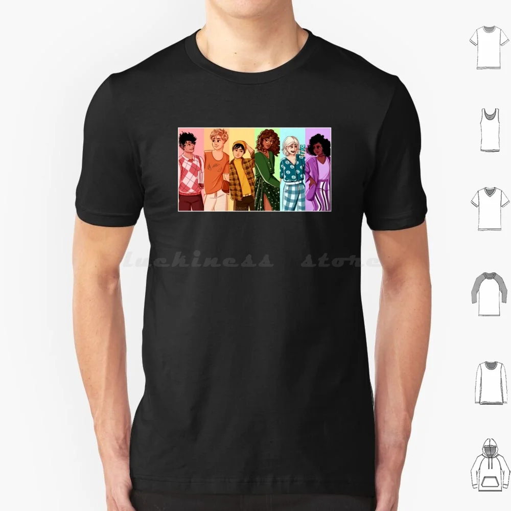 Heartstopper Squad But Make It Rainbow Poster Classic T Shirt Cotton Men Women Diy Print Nelson Tao Xu Argent Darcy Olsson Tara