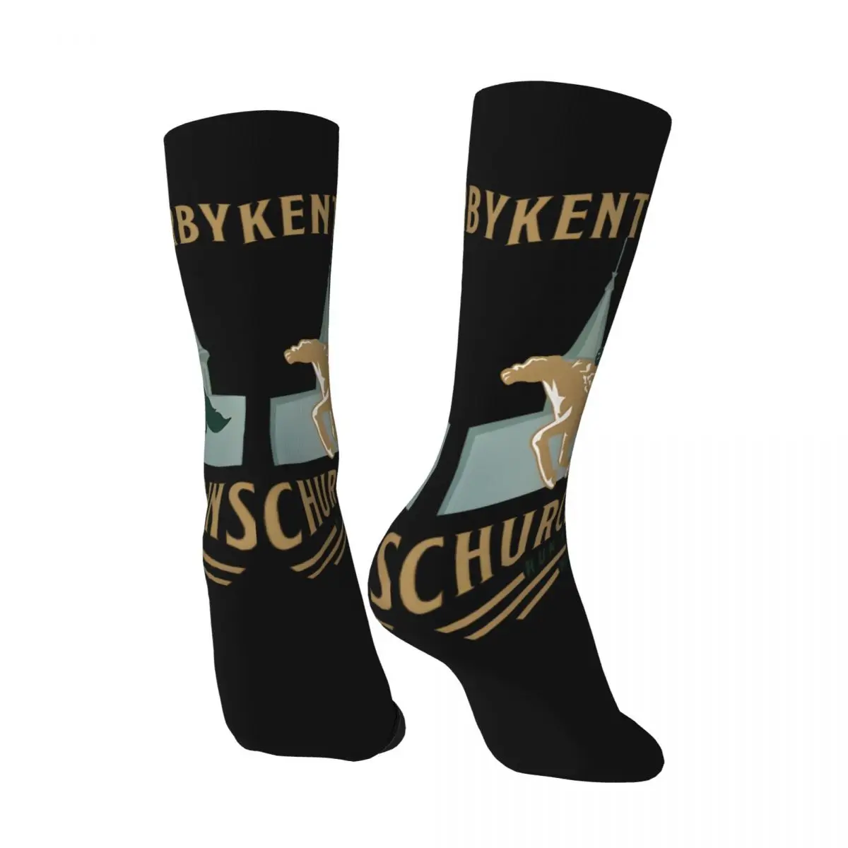 Hip Hop Retro Awesome Crazy Men's compression Socks Unisex Kentucky Derby Harajuku Pattern Printed Funny Novelty Happy Crew