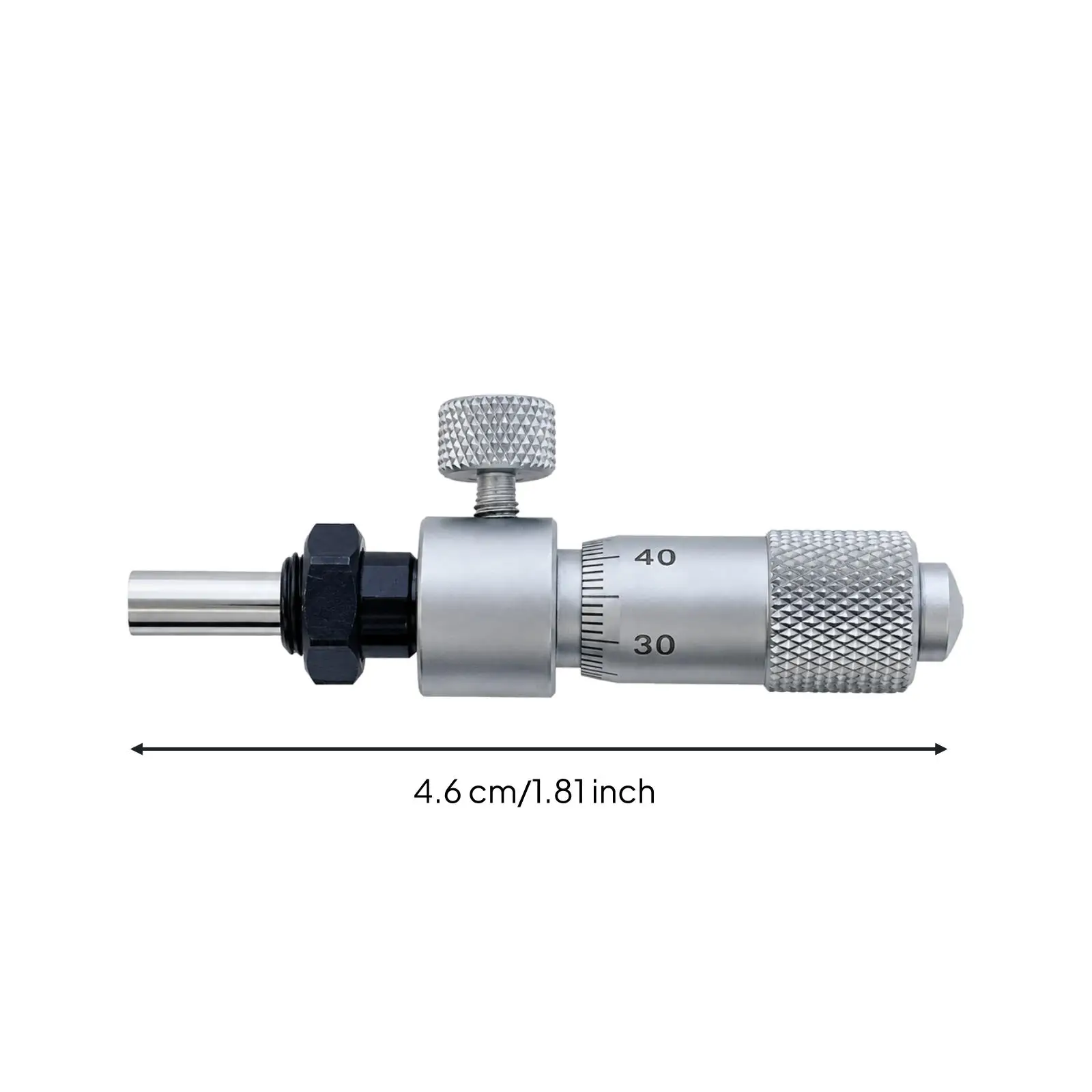Compact Micrometer Measuring Head Metal Tool with 3.5mm Diameter Spindle for Precision Engineering and Small-part Dimensional