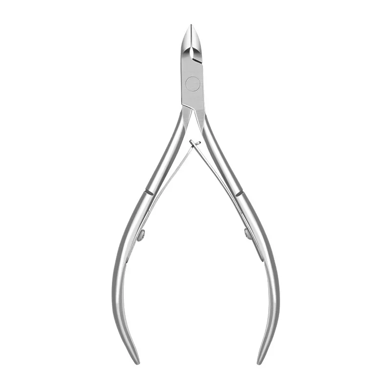 Stainless Steel Nail Clipper Cuticle Cutter Dead Skin Remover Clear Nail Art Tool Manicure Curved Tip Nail Scissors Beauty Salon