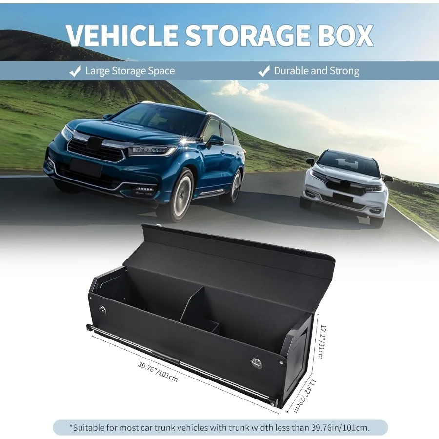 Leather Car Trunk Storage Organizer 3