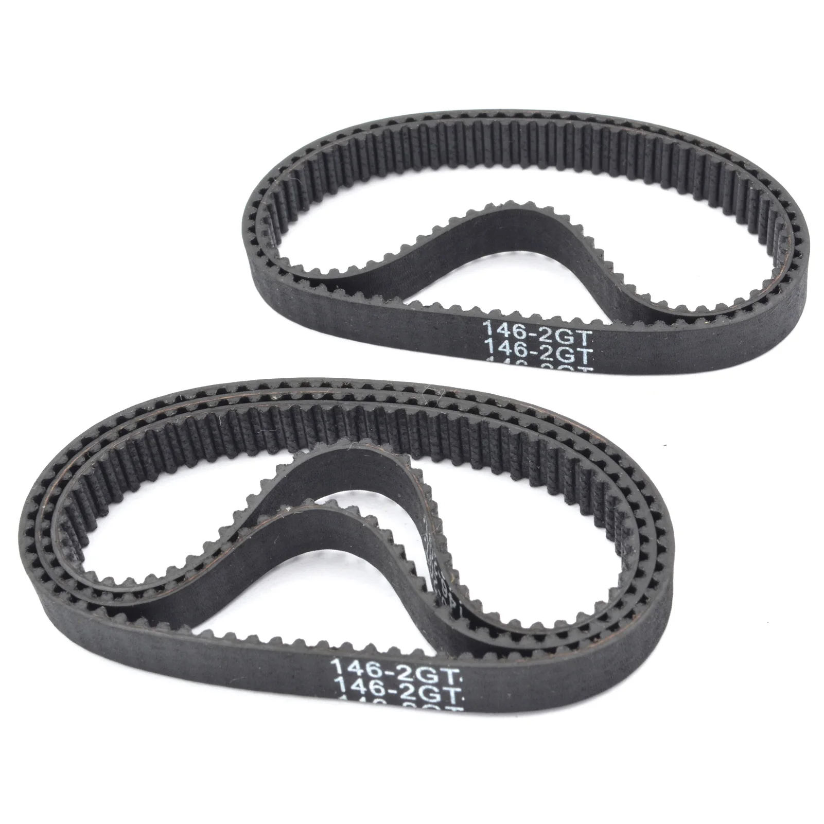 POWGE 2M 2GT Timing Belt Lp=130 132 134 136 138 140 142 144 146 148 150 152 154 156 158 160 162 164 166 168 Width 6/9mm Rubber