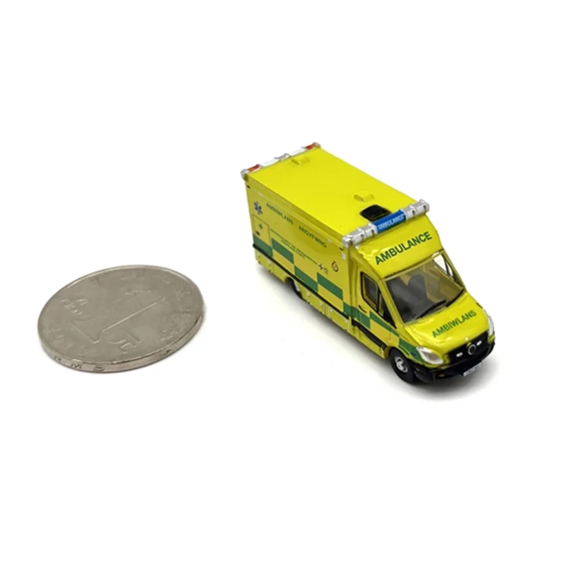 OXFORD Diecast 1:148 Scale Welsh Ambulance Alloy Mini Car Model Finished Product Simulation Toy Static Model Display Souvenir