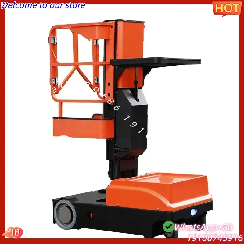 2026Hot Self-Propelled Electric Shelf Lift Cargo Tray Automated Order Picker Telescoping Lift Mechanism Hydraulic New