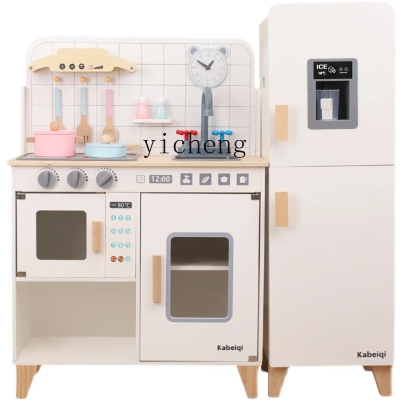 Xl Kinder Babypop Houten Simulatie Koelkast Keuken Wasmachine Ovenkast Pak