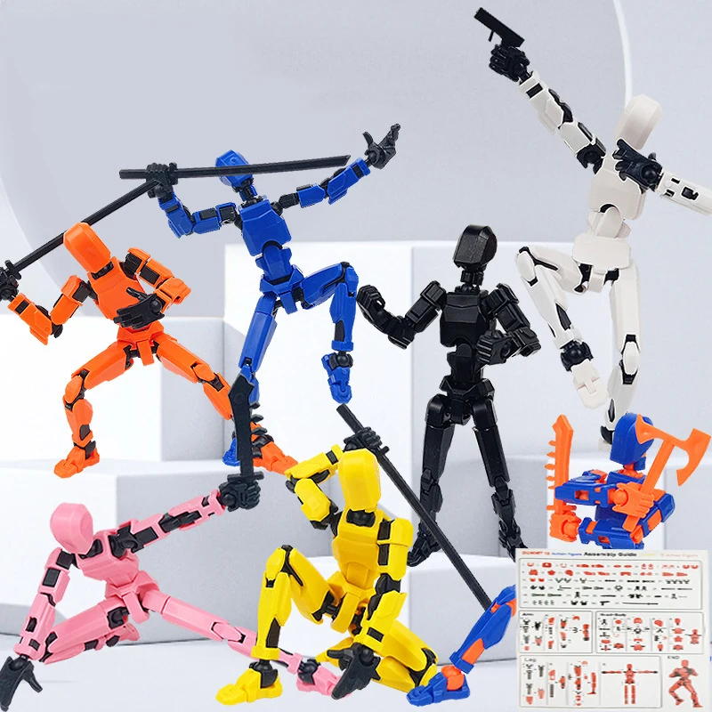 T13 عمل الشكل تيتان 13 عمل الشكل الدمية محظوظ 13 عمل الشكل ثلاثية الأبعاد مطبوعة متعددة المفاصل المنقولة نوفا 13 عمل الشكل لعبة #1