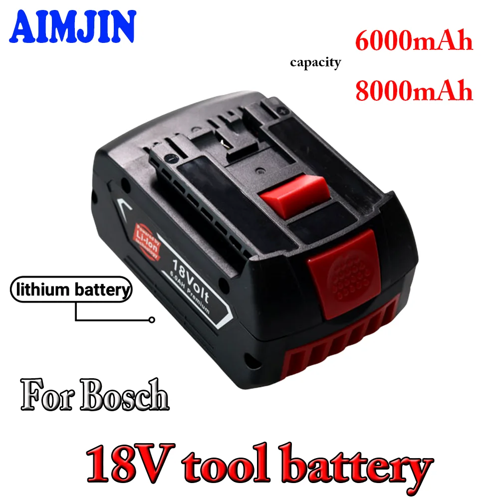 

For Bosch 18V 6.0AH 8.0AH Professional Cordless Tool BAT618 BAT609 GBA18V80 21700 Battery ProCORE Replacement Battery