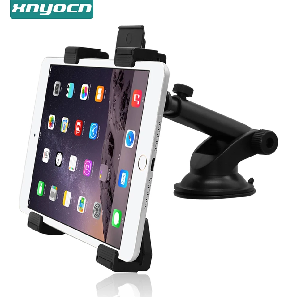 범용 자동차 앞 유리 흡입 태블릿 휴대 전화 마운트 홀더 스탠드 Ipad/Iphone/Samsung Tab 용 10.5-20cm 너비 조절 가능