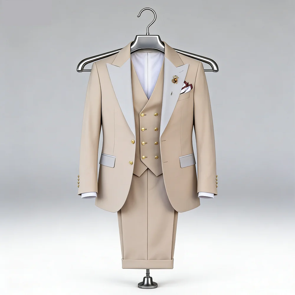 

3 peças borgonha terno masculino negócios formal fino ajuste casamento casual padrinho de honra estilo clássico banquete de casa