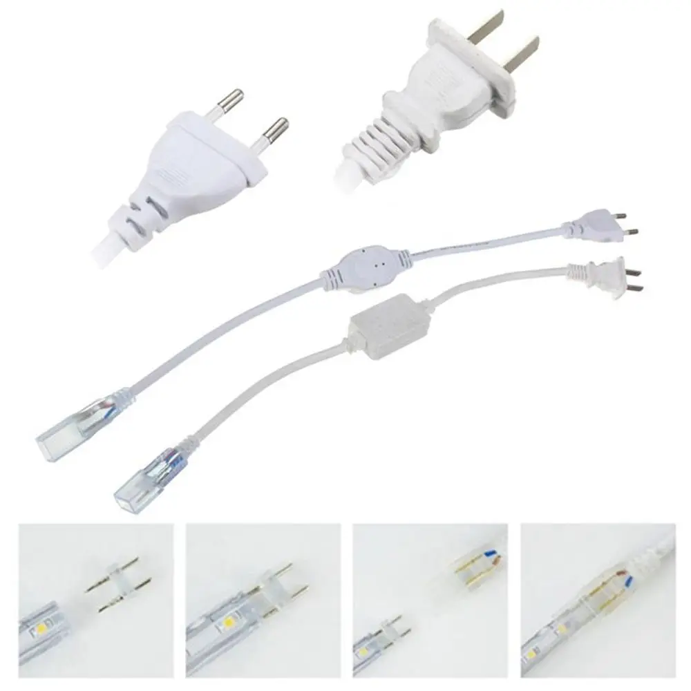 Hot 5050 EU Socket LED US Lights LED Strip Led Lighting LED Strip Light Bar image 3