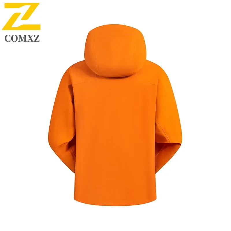 COMXZ 2025 الربيع قسط الجودة في الهواء الطلق سترة واقية طبقة واحدة زوجين انفصال هود مقاوم للماء يندبروف تسلق سترة