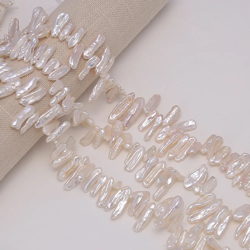 

Fashion Hot Selling 19mm Natural Freshwater Long Pearl Loose Beads Irregular Shape Jewelry DIY Necklace Bracelet Earrings