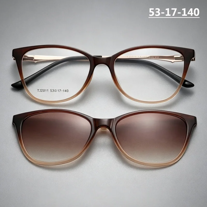 

Cat Eye Design Spectacles Men Women Polarized TR Sun Glasses Anti-Reflective Sunglasses Magnetic Hold Clip Eyewear Europe Style