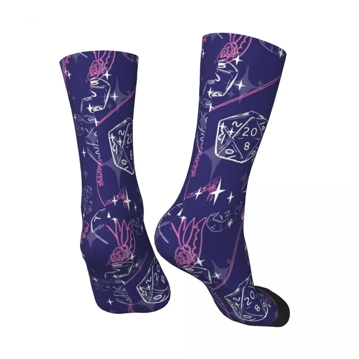 Amole D & D Gear for Babes Everywhere-Bard Football Moving Bas, Chaussettes de sport pour hommes et femmes