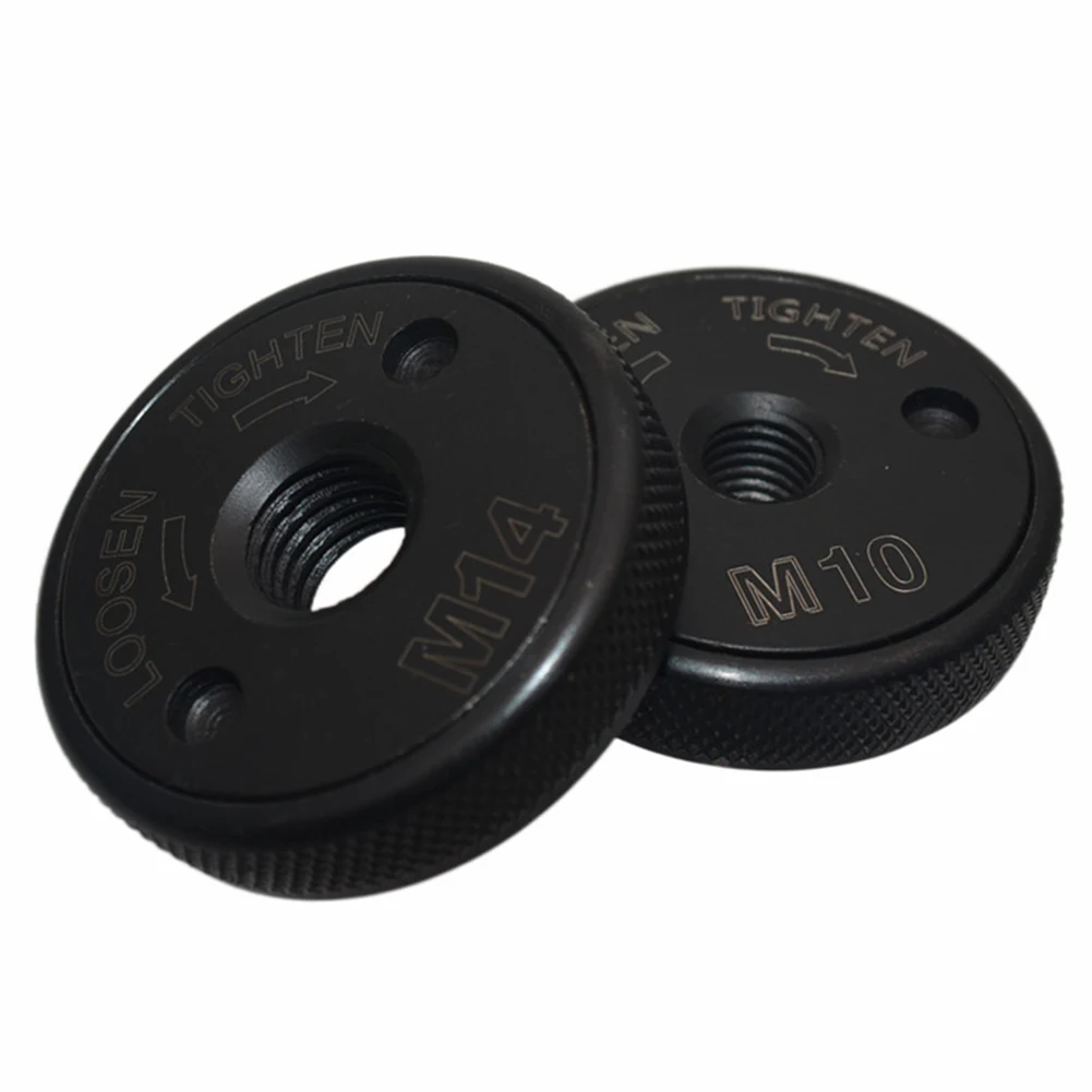 Imagem -02 - Auto-bloqueio Pressionando Placa M10 M14 11 Thread Angle Grinder Quick Release Flange Nut Clamping Power Chuck