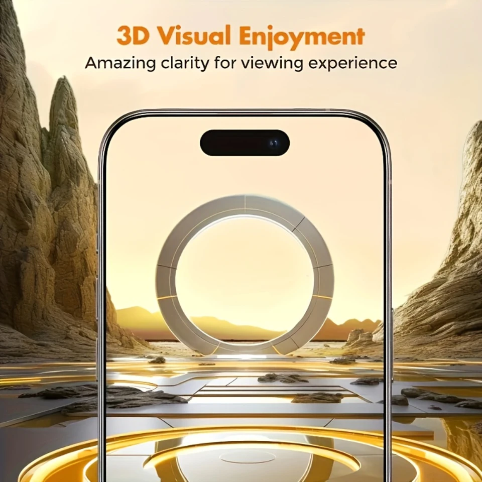 NNBILI 2 piezas Protector de pantalla de privacidad de 360 grados para iPhone 17 16 15 14 13 12 11 Pro Max 17Air 17e 16e, 360 grados todo alrededor 6