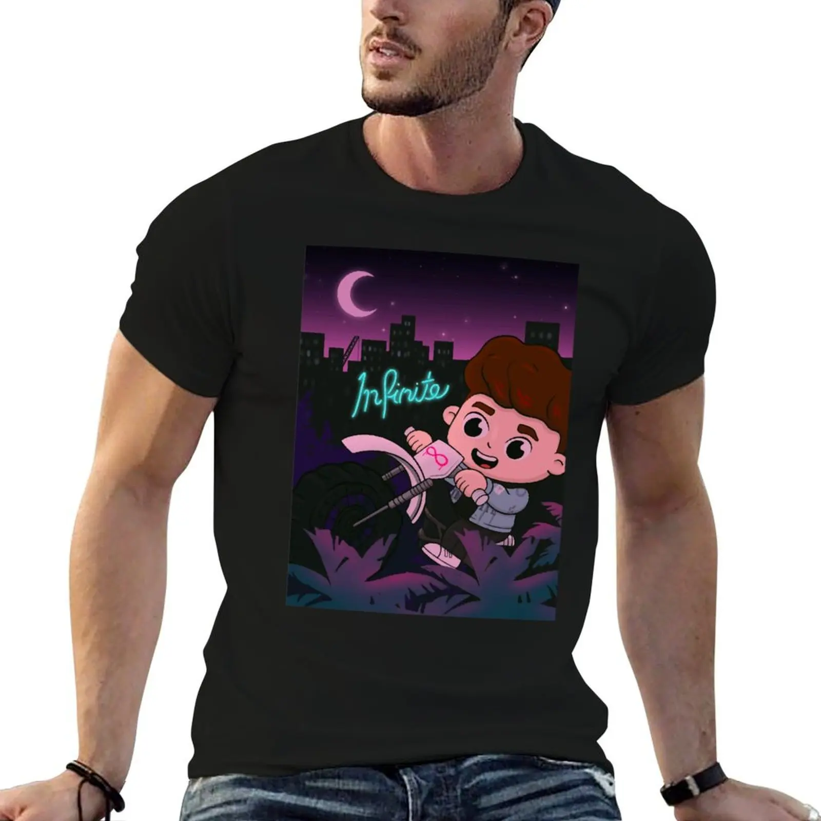 T-shirt basique uni Infinite pour un usage quotidien