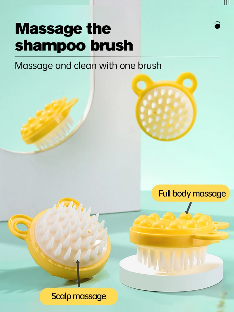 

Massage Comb Round Scalp Massager Unfading Plastic Bathing Hair Scalp Comb Bathing Tool Head Skin Shampoo Brush Bathroom Product