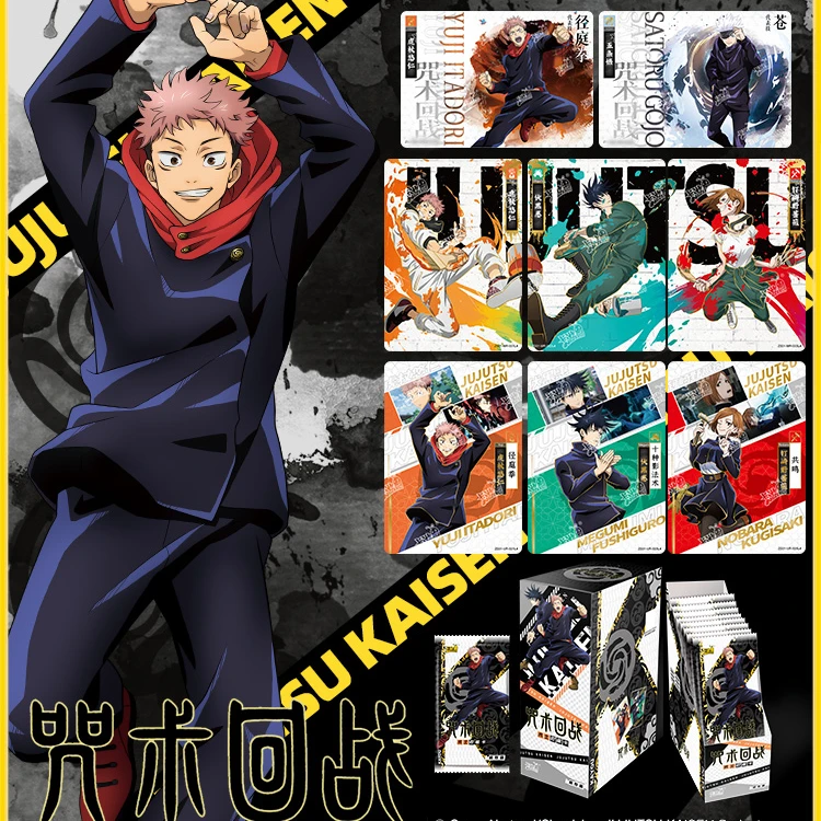 Anime Jujutsu Kaisen Cosplay Full Set Exquisite Laser Small Trading Card TwitedFate Postcard Birthday Xmas Gift Cartoon Cute