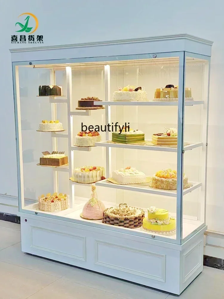 M182 Cake Shop Cake Model Cabinet Display Rack Bread Cabinet Display Cabinet Glass Commercial Window