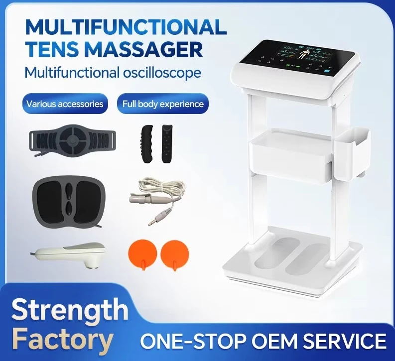 Home LCD display Touch button Foot massage pad Body equipment Electronic pulse Multi-function TENS massager