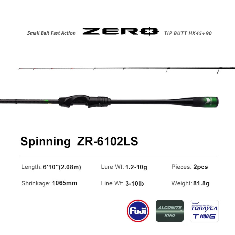 PURELURE NUL Klein Aas Licht Hoge Carbon Lange Gooien Hengel Rotsvissen Spinning Forel Hengel BFS Vissen Casting UL Stream Bass