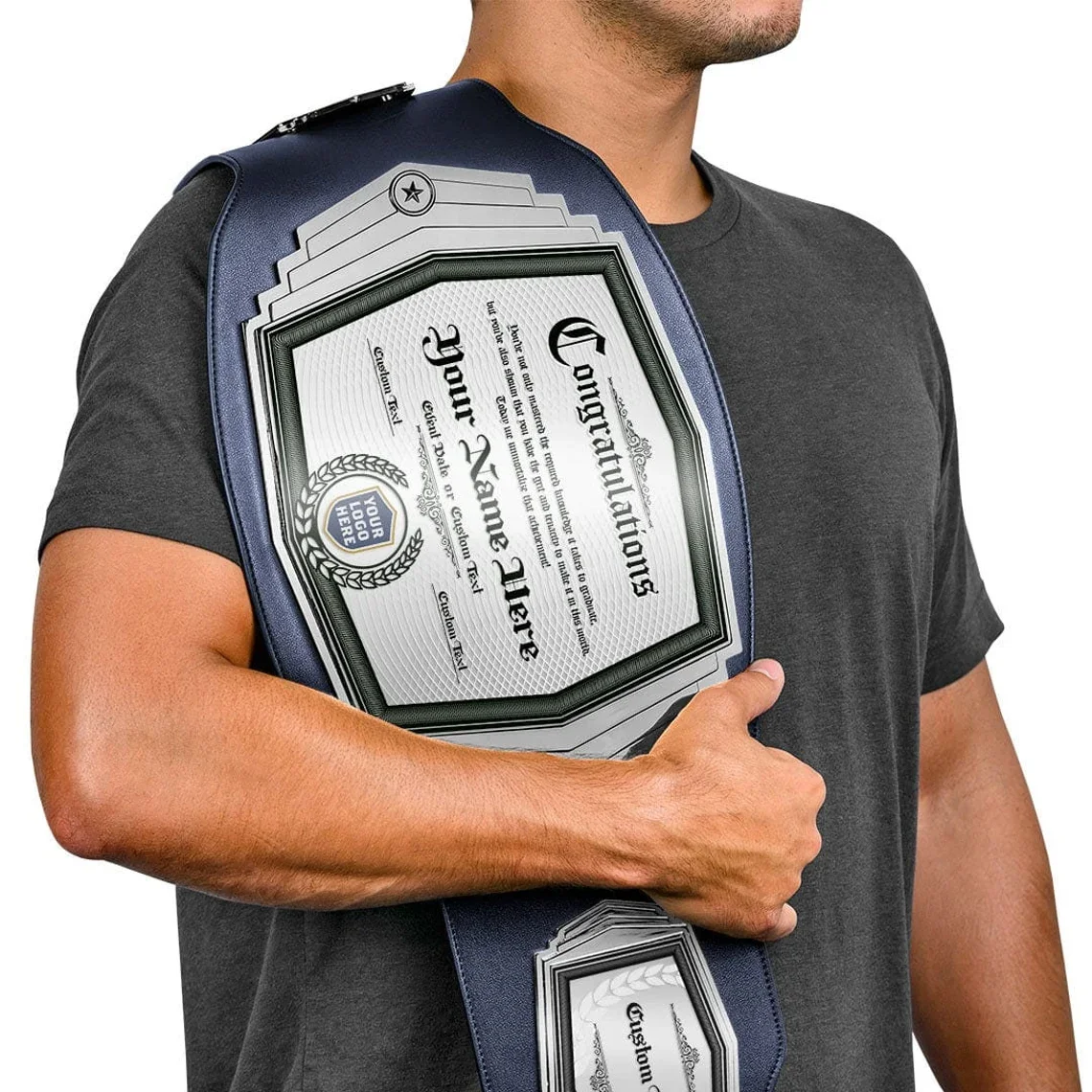 Minimum order of 5 pieces.Custom Champion Belt University Class Alma Mater Bachelor's Degree Graduation Celebration Souvenir