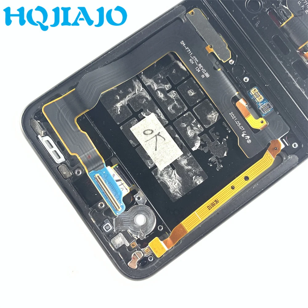 Defective LCD For Samsung Z Flip 3 Display LCD Screen With Frame