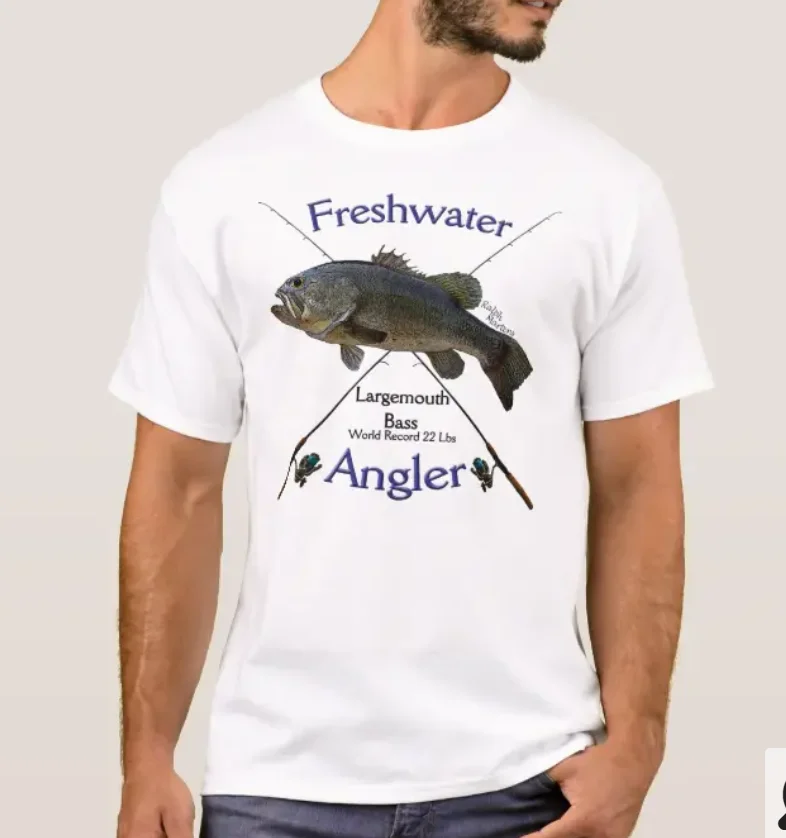 

Largemouth Bass Freshwater Fishing Fisherman Angler Gift T-Shirt. Summer Cotton Short Sleeve O-Neck Mens T Shirt New S-3XL