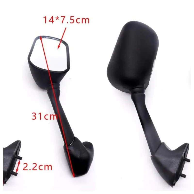 2X Rear View Rearview Mirrors for Yamaha YZF R1 R6 1998 - 2007 1999 2000 2001 2002 2003 2004 2005 2006 YZF-R1 YZFR1 YZF-R6 YZFR6