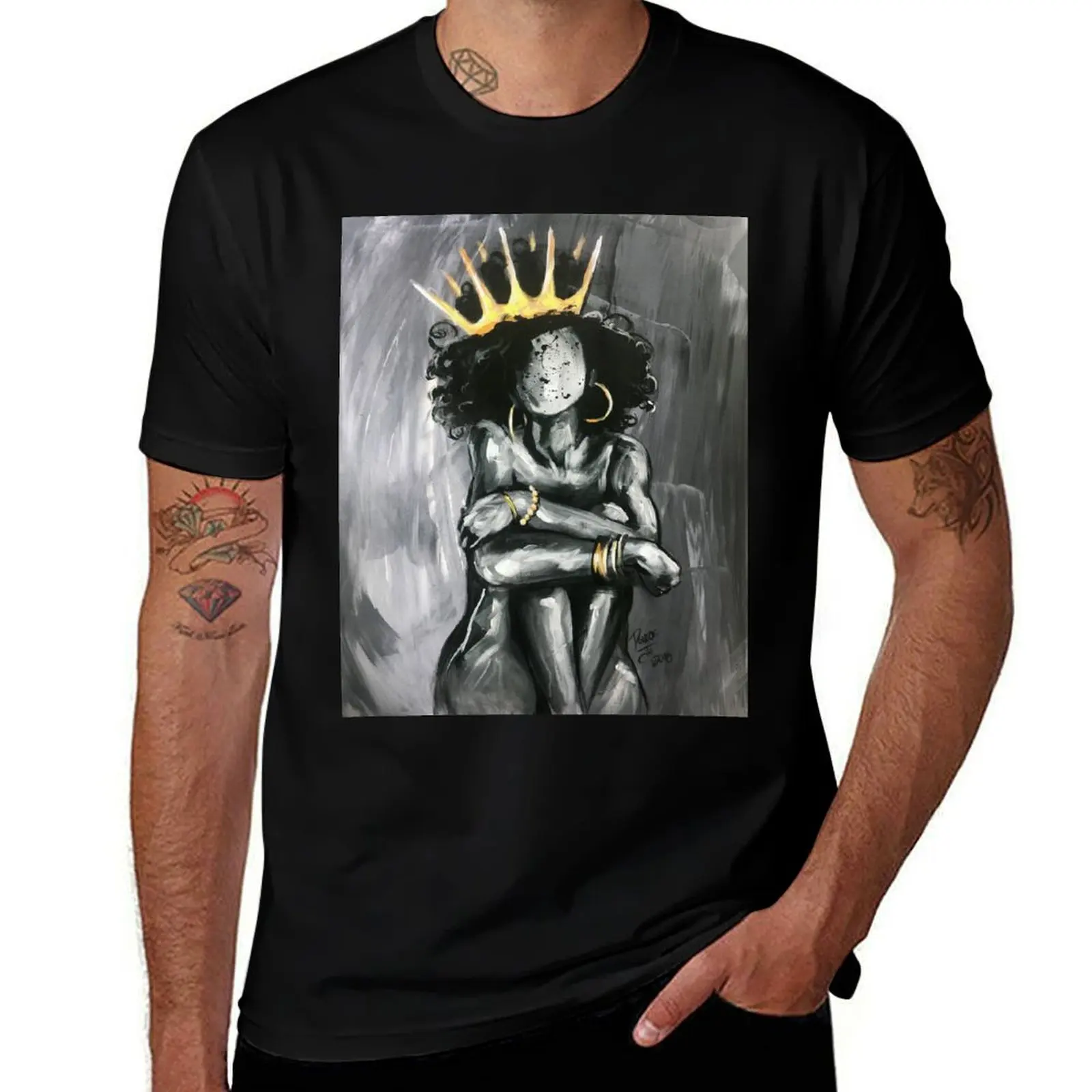 

Naturally Queen IX T-Shirt cotton t shirt pack t shirts for man graphic vintage t shirts cotton 100% T-Shirt